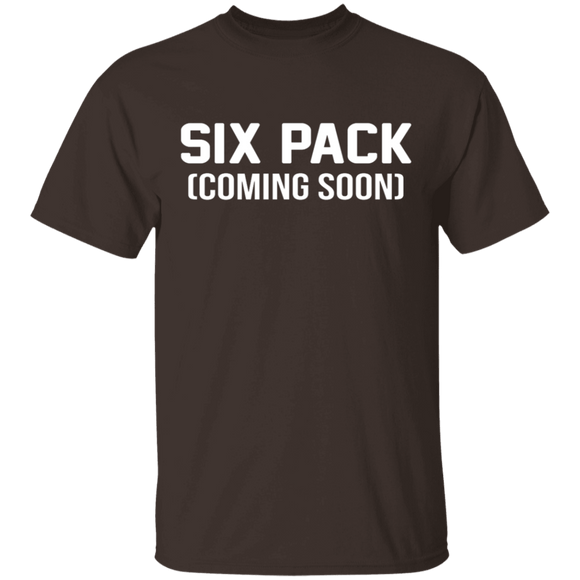 Six Pack Coming Soon T-Shirt CustomCat