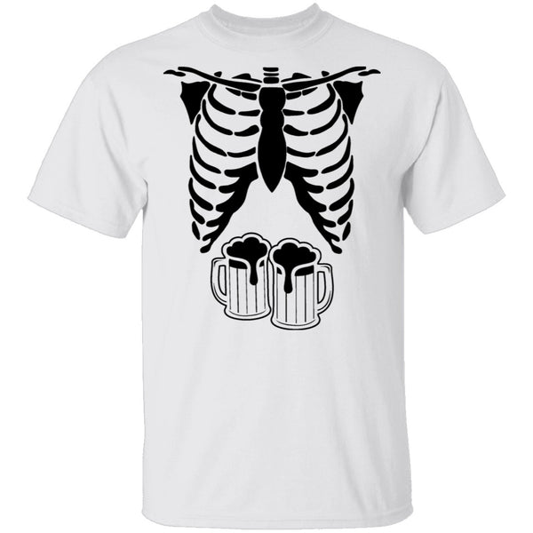 Skeleton Beers T-Shirt CustomCat