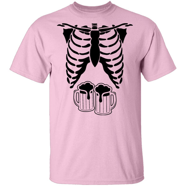 Skeleton Beers T-Shirt CustomCat
