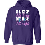 Sleep All Day Nurse All Night T-Shirt CustomCat