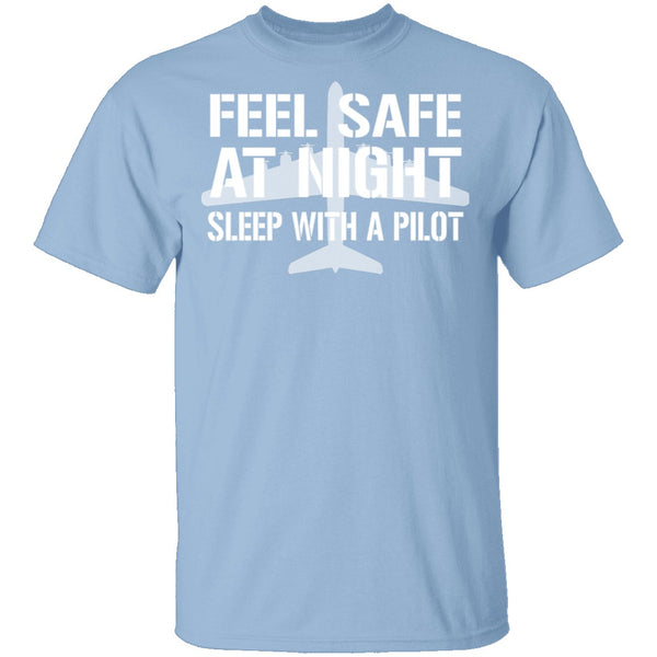 Sleep With A Pilot T-Shirt CustomCat