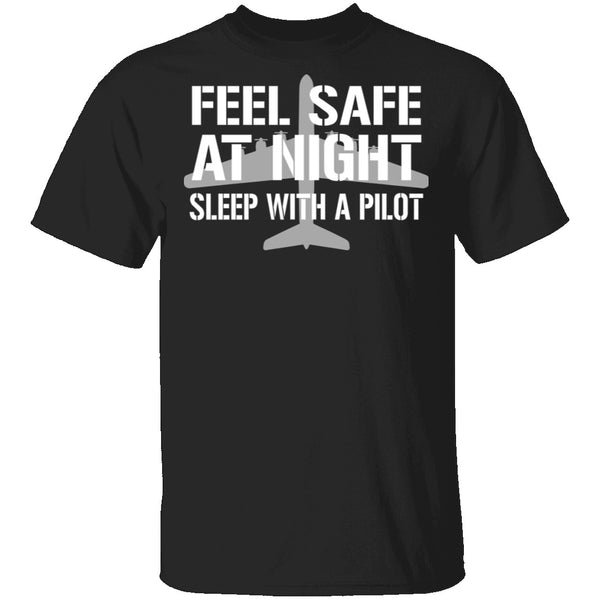 Sleep With A Pilot T-Shirt CustomCat