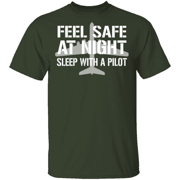Sleep With A Pilot T-Shirt CustomCat