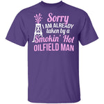 Smokin' Hot Oil Field Man T-Shirt CustomCat