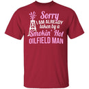Smokin' Hot Oil Field Man T-Shirt CustomCat