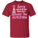 Smokin' Hot Oil Field Man T-Shirt CustomCat