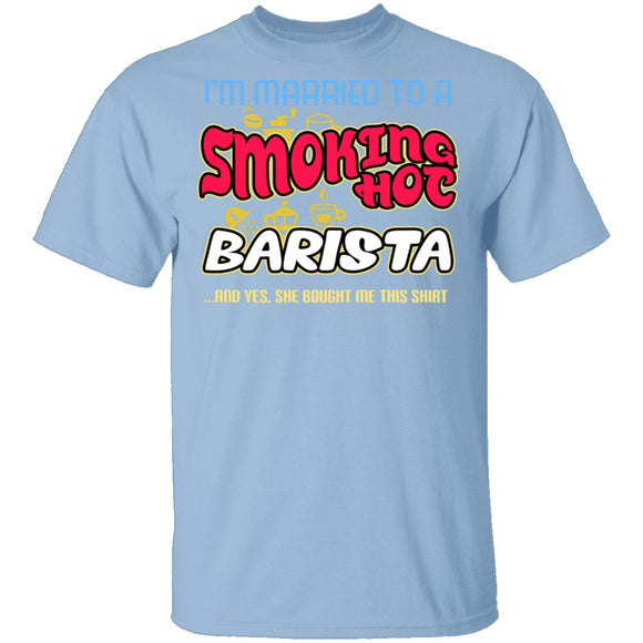 Smokin Hot Barista T-Shirt CustomCat