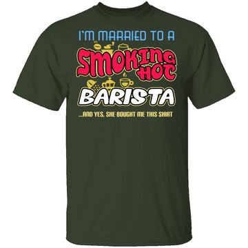 Smokin Hot Barista T-Shirt CustomCat