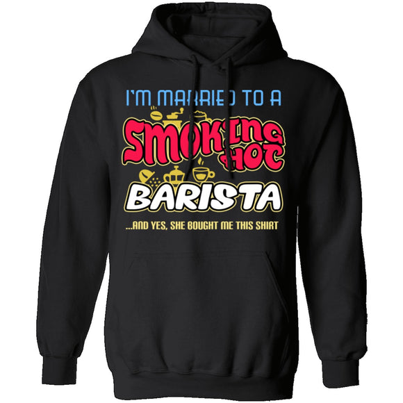 Smokin Hot Barista T-Shirt CustomCat