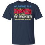 Smokin Hot Firefighter T-Shirt CustomCat