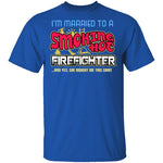 Smokin Hot Firefighter T-Shirt CustomCat