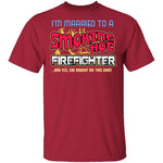 Smokin Hot Firefighter T-Shirt CustomCat