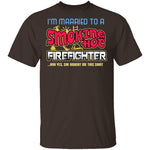 Smokin Hot Firefighter T-Shirt CustomCat