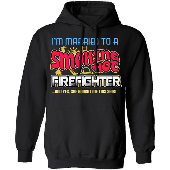 Smokin Hot Firefighter T-Shirt CustomCat
