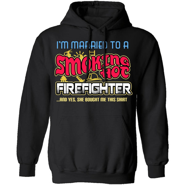 Smokin Hot Firefighter T-Shirt CustomCat