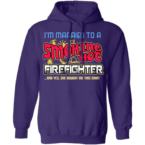 Smokin Hot Firefighter T-Shirt CustomCat