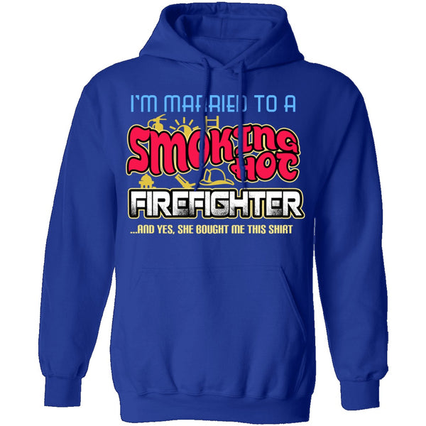 Smokin Hot Firefighter T-Shirt CustomCat