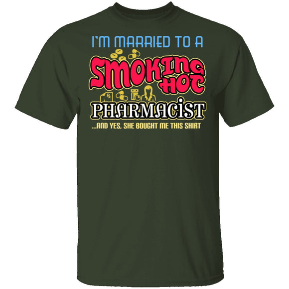 Smokin Hot Pharmacist T-Shirt CustomCat