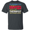 Smokin Hot Therapist T-Shirt CustomCat