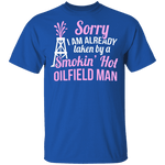 Smokin' Hot Oil Field Man T-Shirt CustomCat