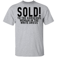 Sold! To The Gorgeous Woman In the White Dress T-Shirt