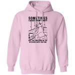 Sometimes I Questin My Sanity But The Unicorn In The Kitcken Says I'm Fine T-Shirt CustomCat