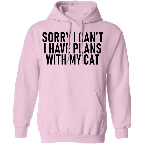 Sorry I Can't I Have Plans With My Cat T-Shirt CustomCat