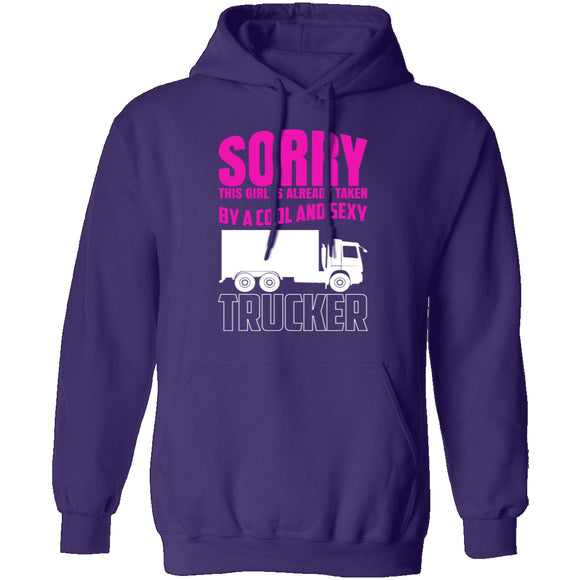 Sorry Taken By A Trucker T-Shirt CustomCat