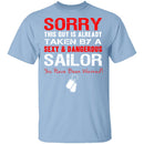 Sorry This Guy is Taken by a Sailor T-Shirt CustomCat