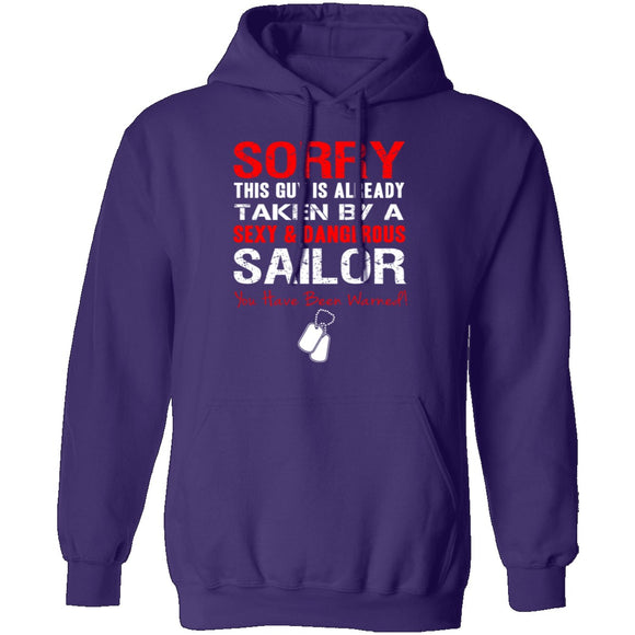 Sorry This Guy is Taken by a Sailor T-Shirt CustomCat