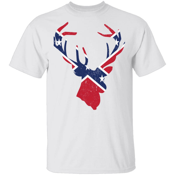 Southern Flag Deer T-Shirt CustomCat