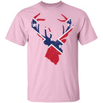 Southern Flag Deer T-Shirt CustomCat