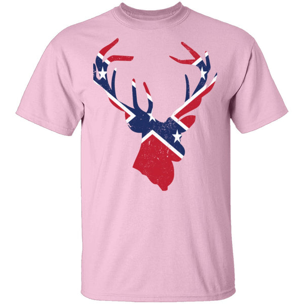 Southern Flag Deer T-Shirt CustomCat