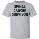 Spinal Cancer Survivor T-Shirt CustomCat