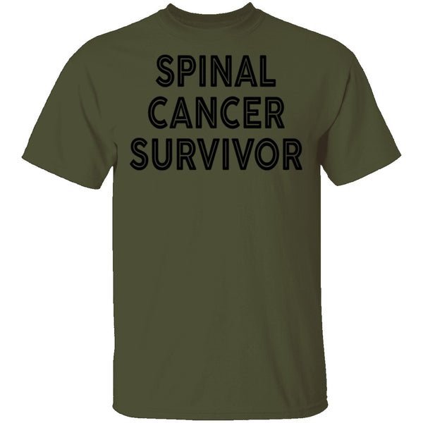 Spinal Cancer Survivor T-Shirt CustomCat