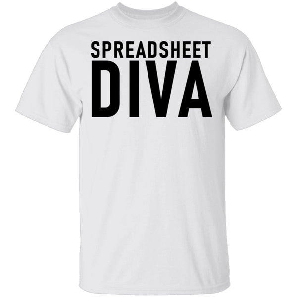 Spreadsheet Diva T-Shirt CustomCat