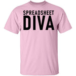 Spreadsheet Diva T-Shirt CustomCat