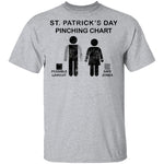 St. Patrick's Day Pinching Chart T-Shirt CustomCat
