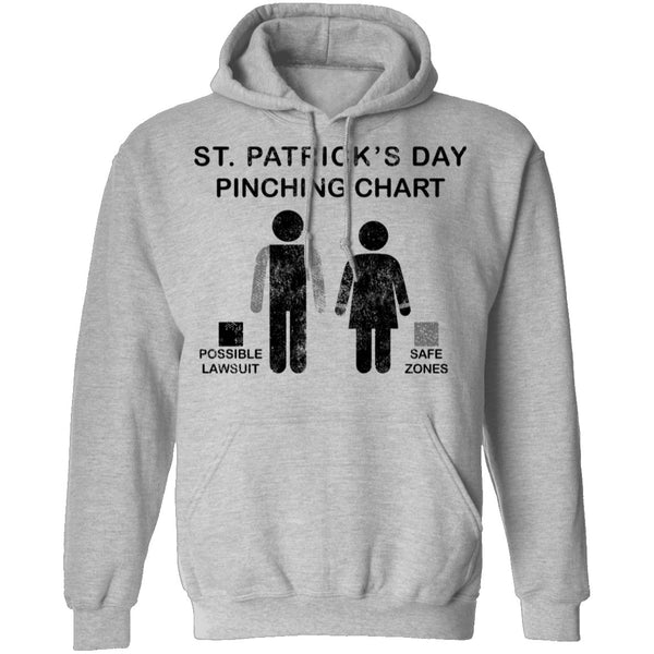 St. Patrick's Day Pinching Chart T-Shirt CustomCat