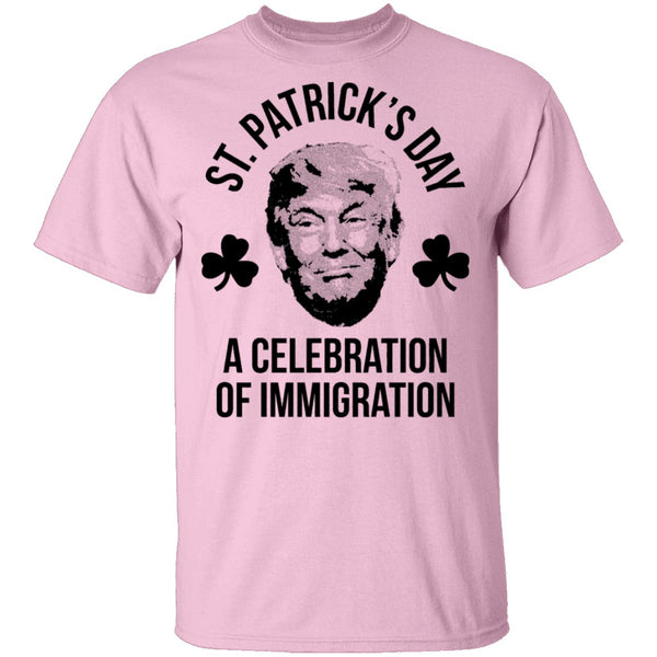 St. patrick's Day A Celebration Of Immigration T-Shirt CustomCat