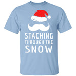 Staching Through The Snow T-Shirt CustomCat