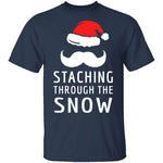 Staching Through The Snow T-Shirt CustomCat