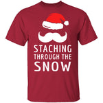Staching Through The Snow T-Shirt CustomCat