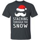 Staching Through The Snow T-Shirt CustomCat