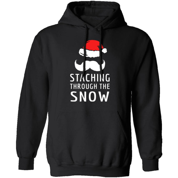 Staching Through The Snow T-Shirt CustomCat