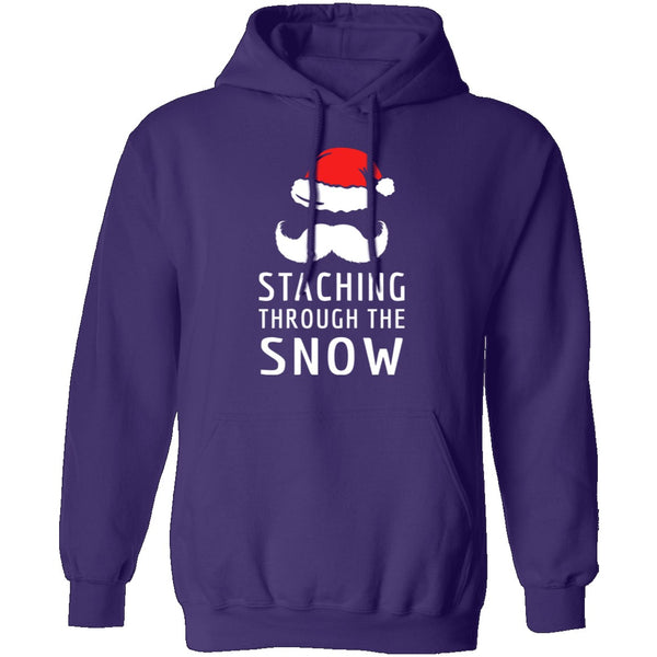 Staching Through The Snow T-Shirt CustomCat