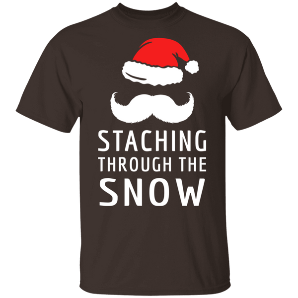 Staching Through The Snow T-Shirt CustomCat