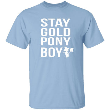 Stay Gold Pony Boy T-Shirt CustomCat