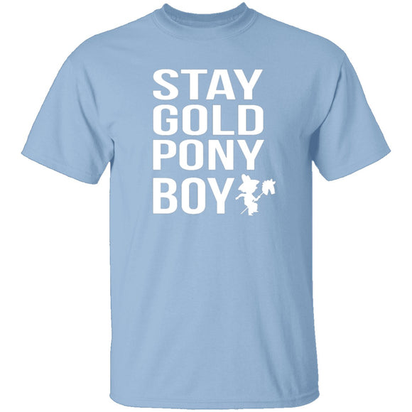 Stay Gold Pony Boy T-Shirt CustomCat