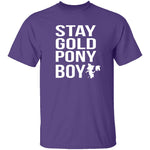 Stay Gold Pony Boy T-Shirt CustomCat